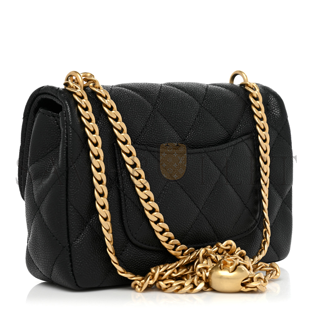 CHANEL MASTER HEART ADJUSTABLE BUCKLE MINI FLAP BAG  (19*12*8cm)